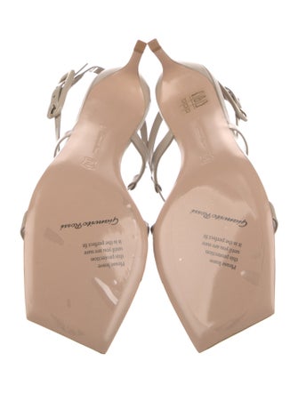 Gianvito Rossi Leather Slingback Sandals