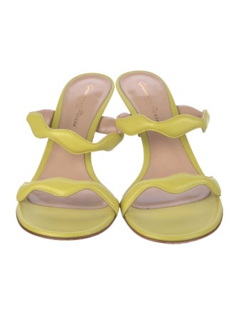 Gianvito Rossi Leather Slides