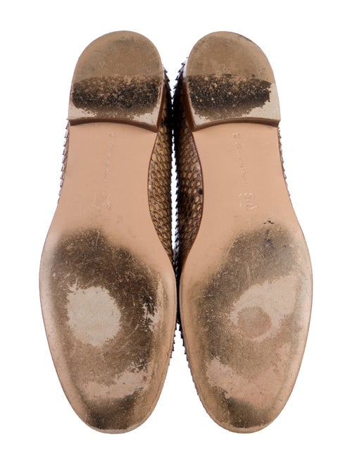 Gianvito Rossi Snakeskin Animal Print Loafers