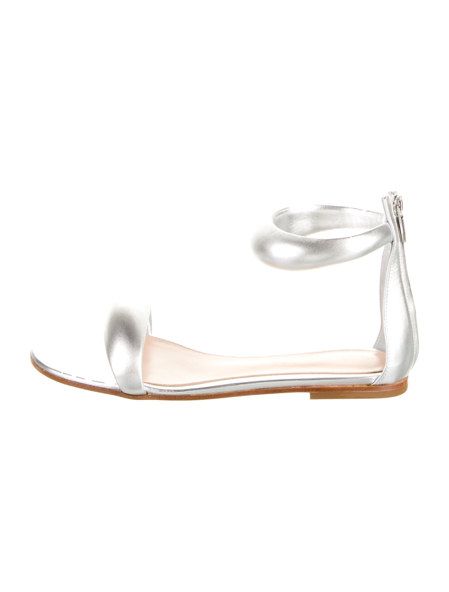 Gianvito Rossi Leather Slingback Sandals