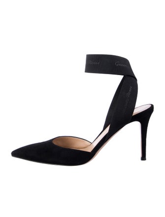 Gianvito Rossi Suede Slingback Pumps