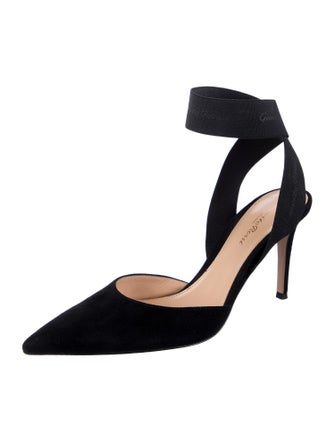Gianvito Rossi Suede Slingback Pumps
