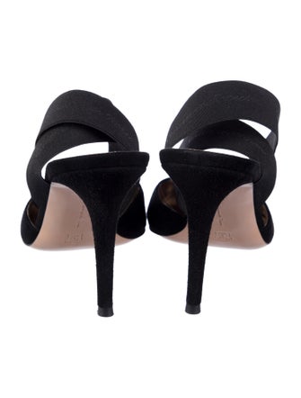 Gianvito Rossi Suede Slingback Pumps