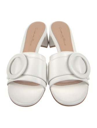 Gianvito Rossi Leather Slides