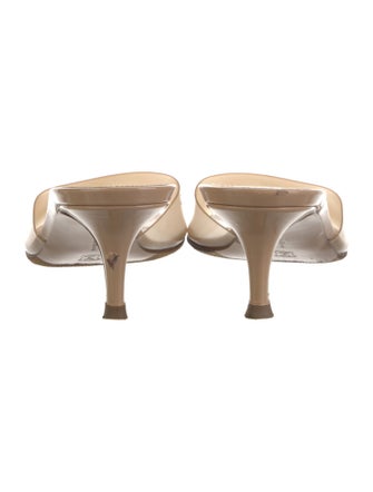 Gianvito Rossi Patent Leather Slides