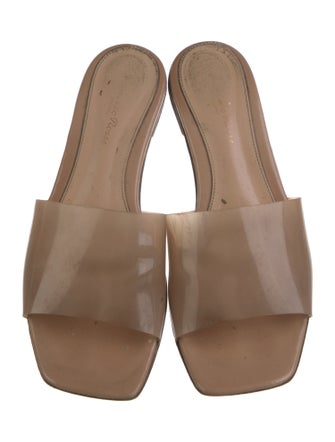 Gianvito Rossi Patent Leather Slides