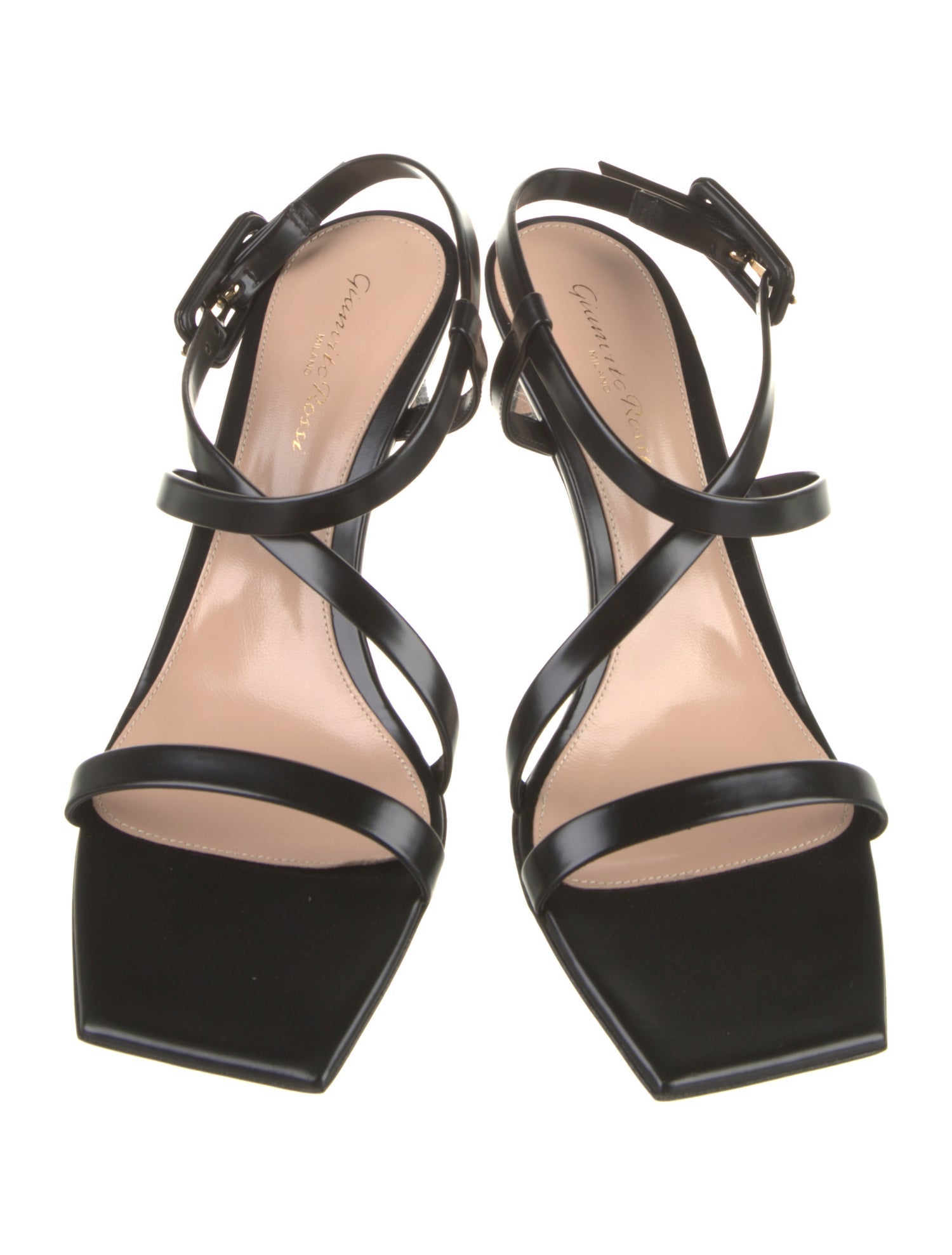 Gianvito Rossi Leather T-Strap Sandals