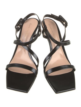 Gianvito Rossi Leather T-Strap Sandals