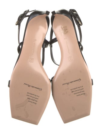 Gianvito Rossi Leather T-Strap Sandals