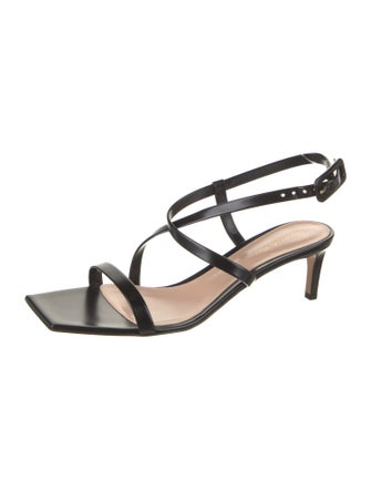 Gianvito Rossi Leather Slingback Sandals