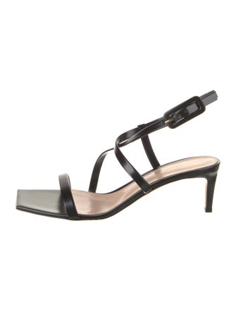 Gianvito Rossi Leather Slingback Sandals