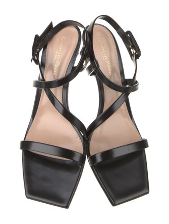 Gianvito Rossi Leather Slingback Sandals
