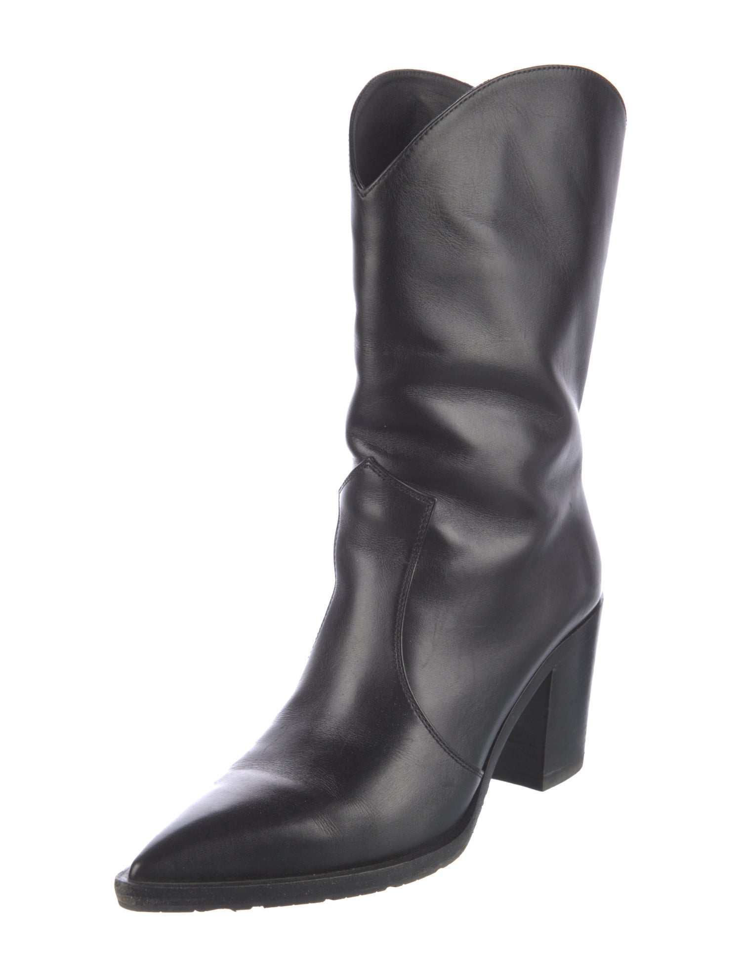 Gianvito Rossi Leather Western Boots