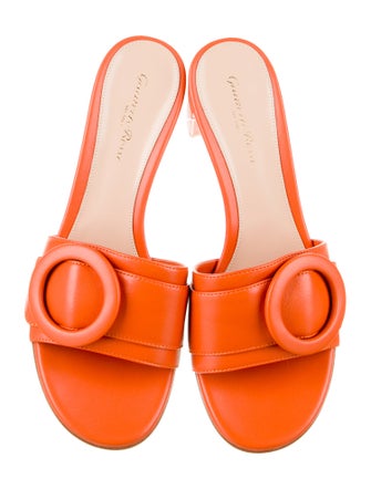 Gianvito Rossi Leather Slides
