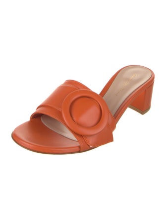 Gianvito Rossi Leather Slides