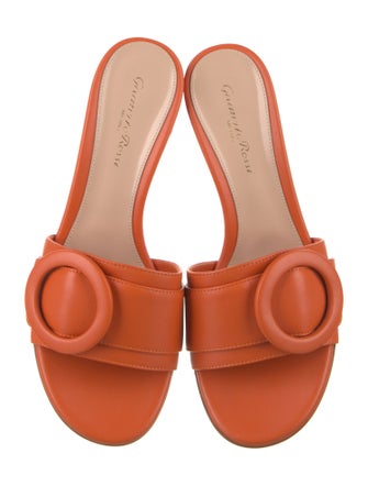 Gianvito Rossi Leather Slides
