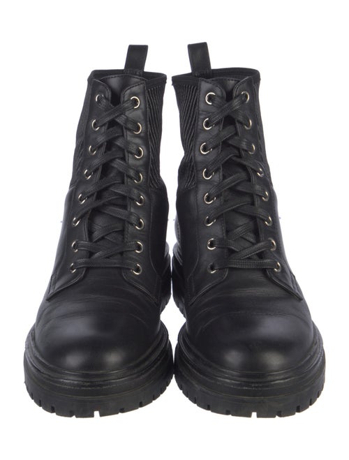 Gianvito Rossi Leather Combat Boots