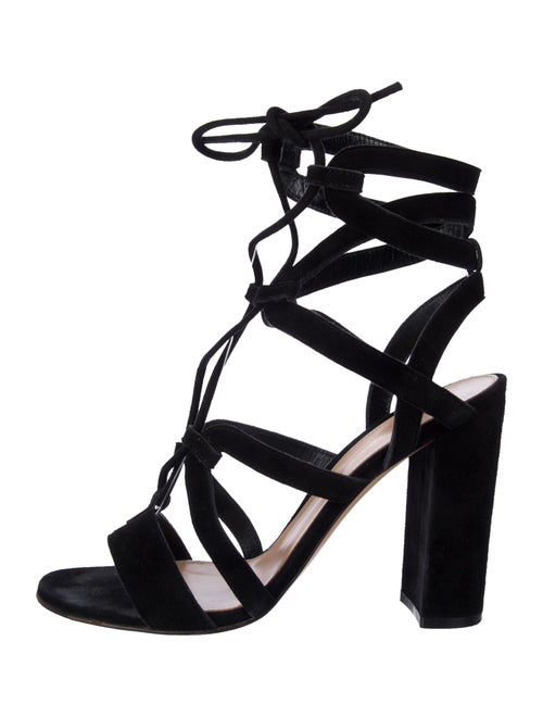 Gianvito Rossi Suede Gladiator Sandals