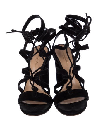 Gianvito Rossi Suede Gladiator Sandals