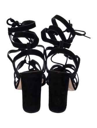 Gianvito Rossi Suede Gladiator Sandals