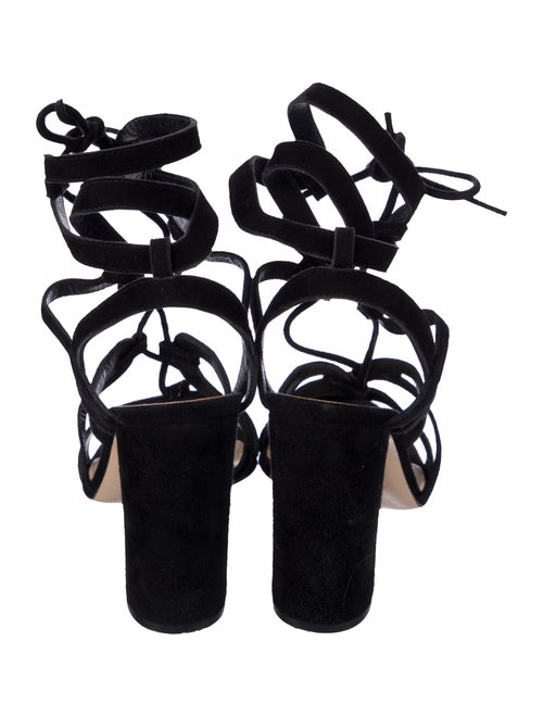 Gianvito Rossi Suede Gladiator Sandals