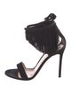 Gianvito Rossi Suede Tassel Accents Sandals
