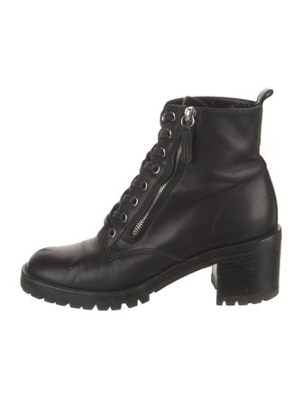 Gianvito Rossi Leather Combat Boots