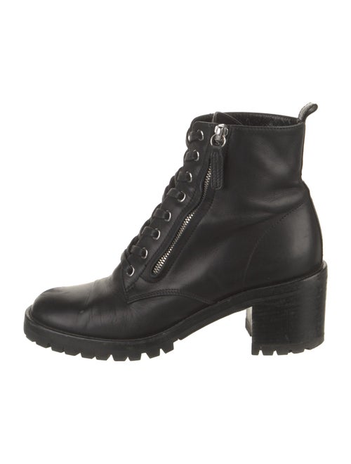 Gianvito Rossi Leather Combat Boots