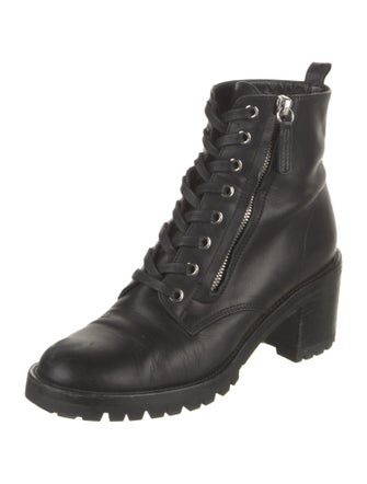Gianvito Rossi Leather Combat Boots