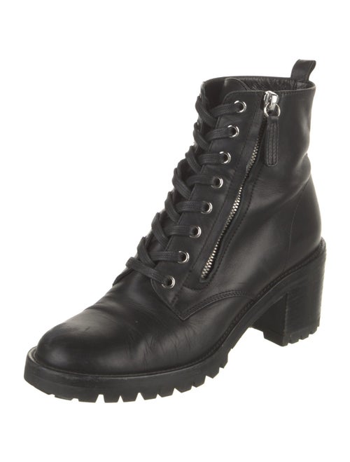 Gianvito Rossi Leather Combat Boots