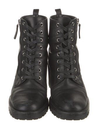 Gianvito Rossi Leather Combat Boots