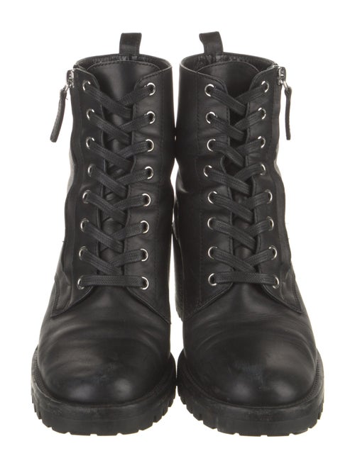 Gianvito Rossi Leather Combat Boots