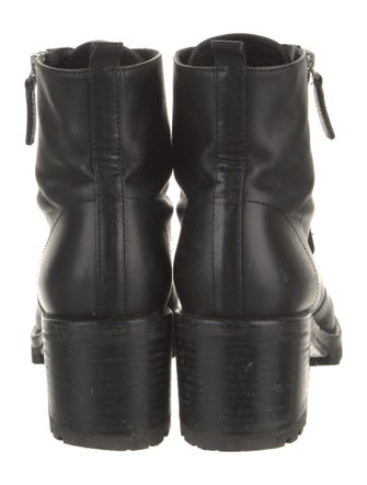 Gianvito Rossi Leather Combat Boots