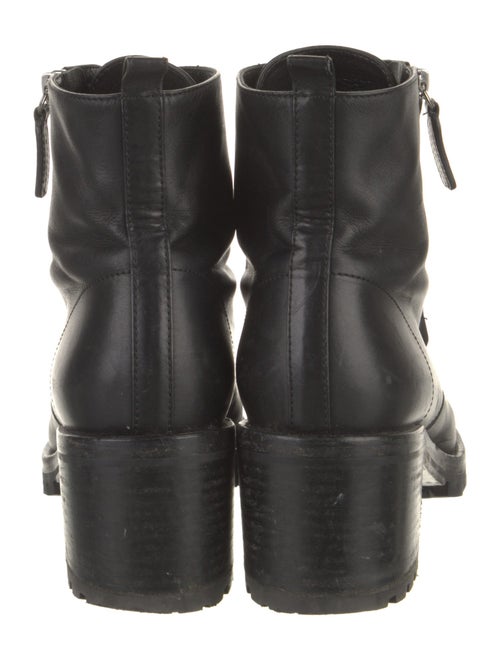 Gianvito Rossi Leather Combat Boots