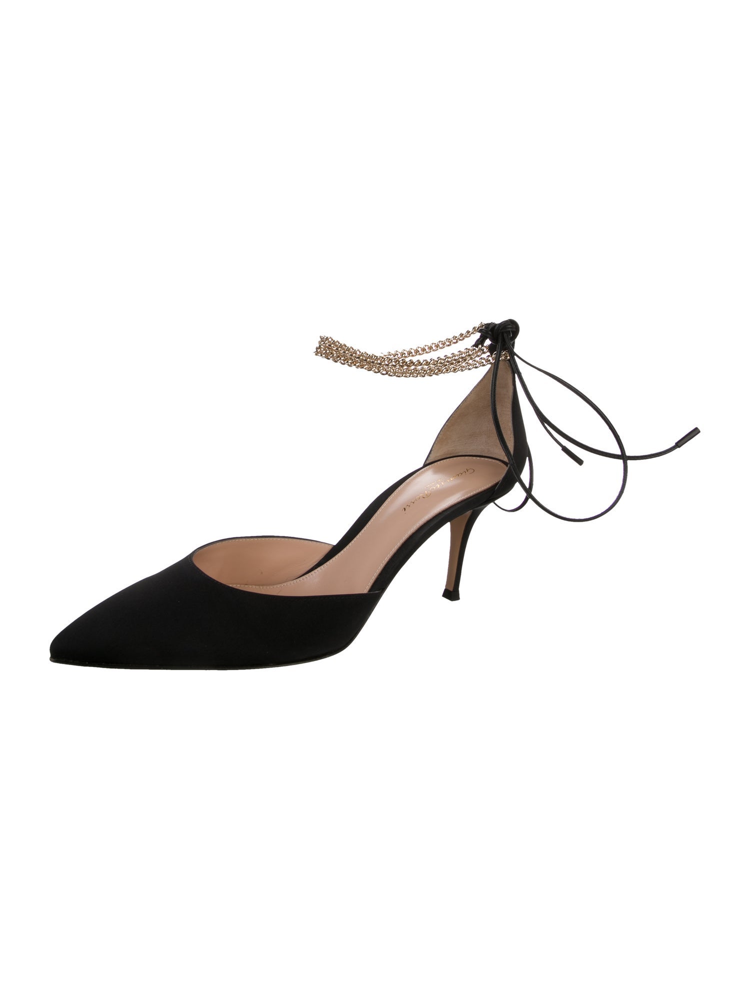 Gianvito Rossi Suede D'Orsay Pumps