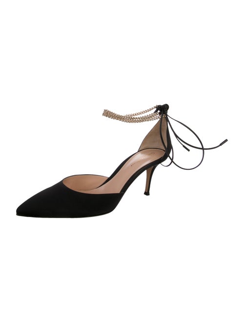 Gianvito Rossi Suede D'Orsay Pumps