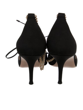 Gianvito Rossi Suede D'Orsay Pumps