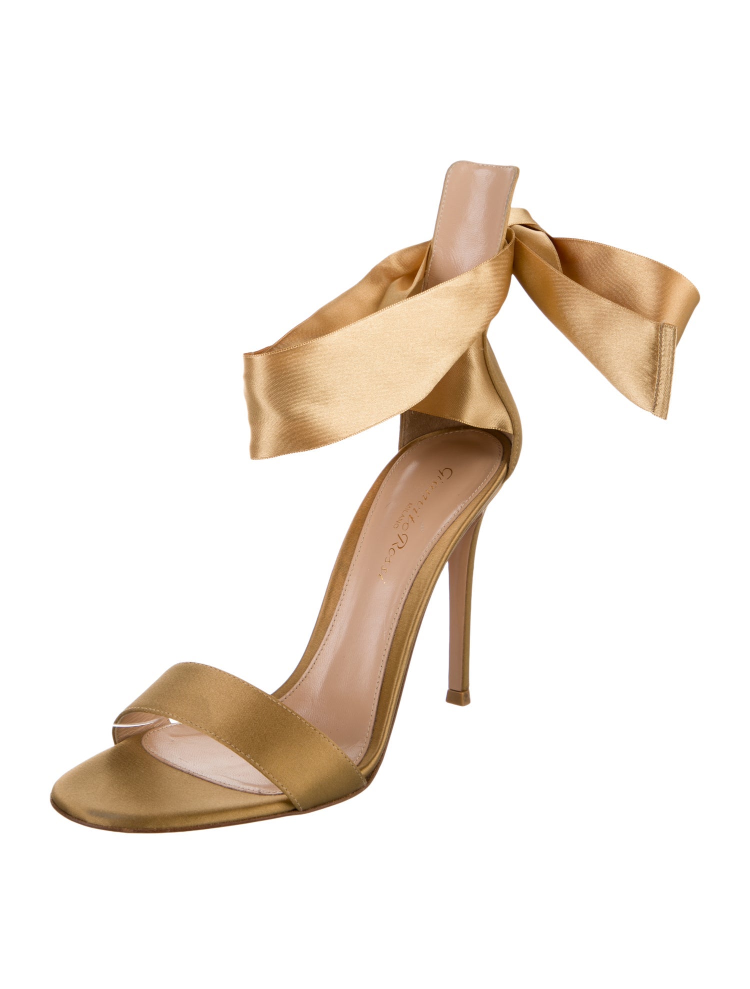 Gianvito Rossi Satin Sandals