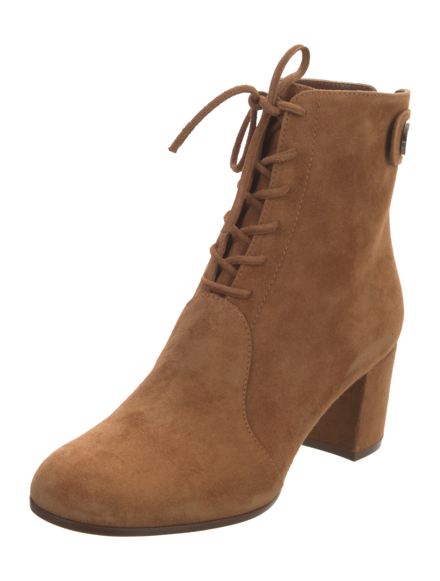 Gianvito Rossi Suede Lace-Up Boots