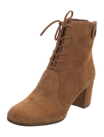 Gianvito Rossi Suede Lace-Up Boots