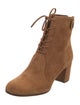 Gianvito Rossi Suede Lace-Up Boots