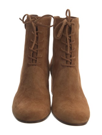 Gianvito Rossi Suede Lace-Up Boots