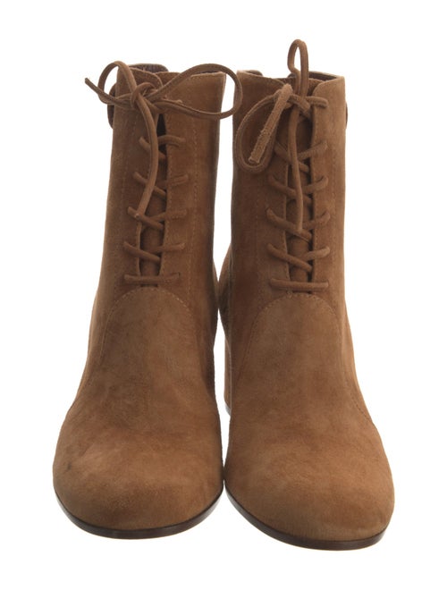 Gianvito Rossi Suede Lace-Up Boots
