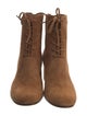 Gianvito Rossi Suede Lace-Up Boots