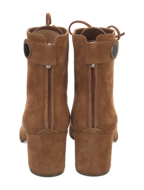Gianvito Rossi Suede Lace-Up Boots