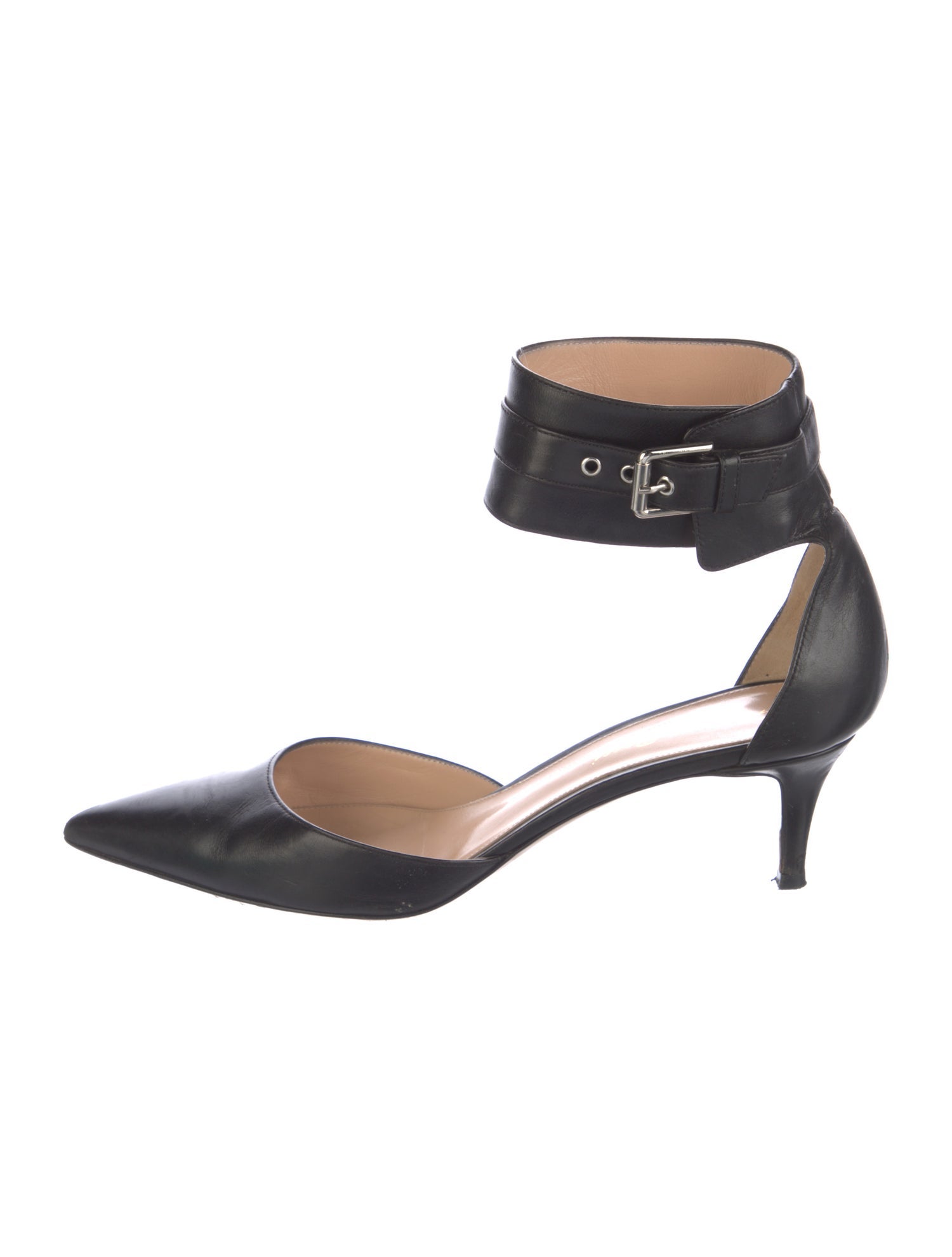 Gianvito Rossi Leather D'Orsay Pumps