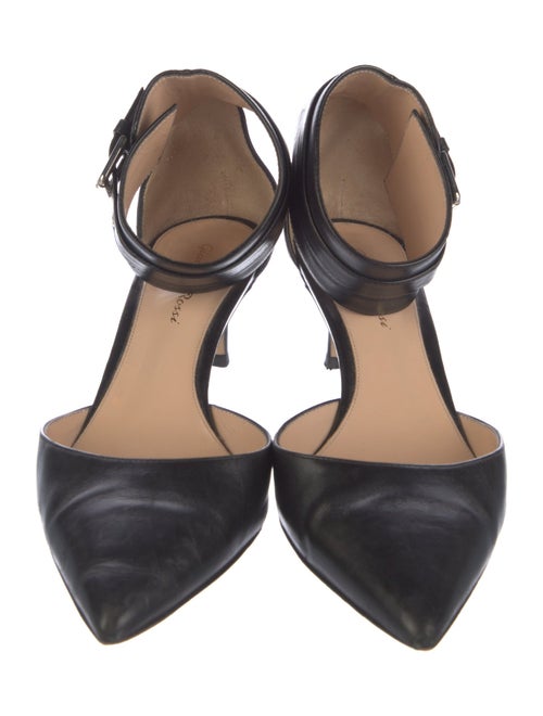 Gianvito Rossi Leather D'Orsay Pumps