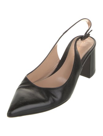 Gianvito Rossi Leather Slingback Pumps