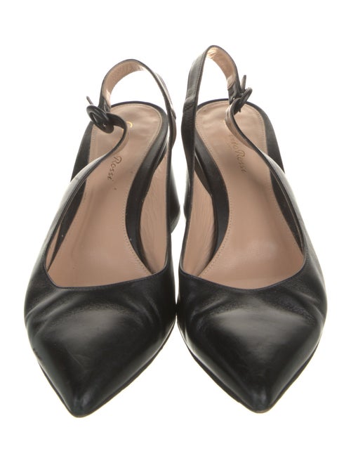 Gianvito Rossi Leather Slingback Pumps