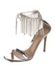 Gianvito Rossi Leather Crystal Embellishments Sandals